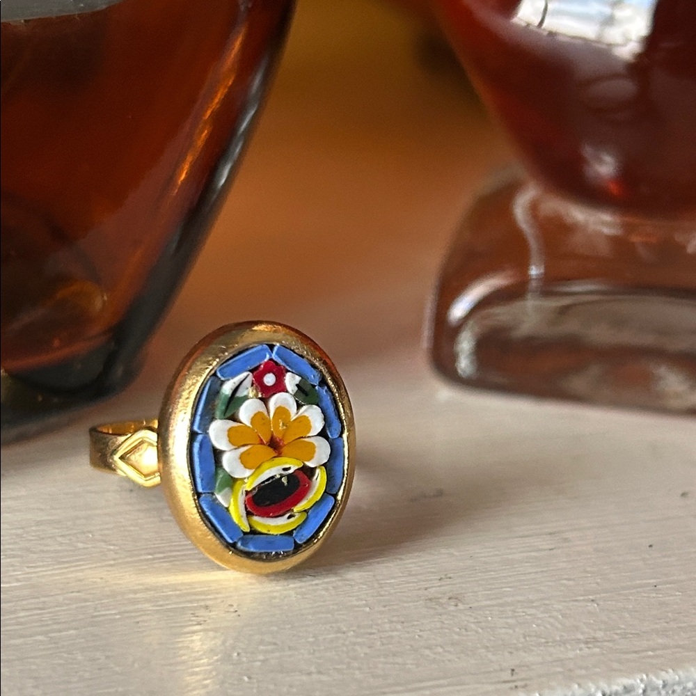 Vintage Micro Mosaic Ring